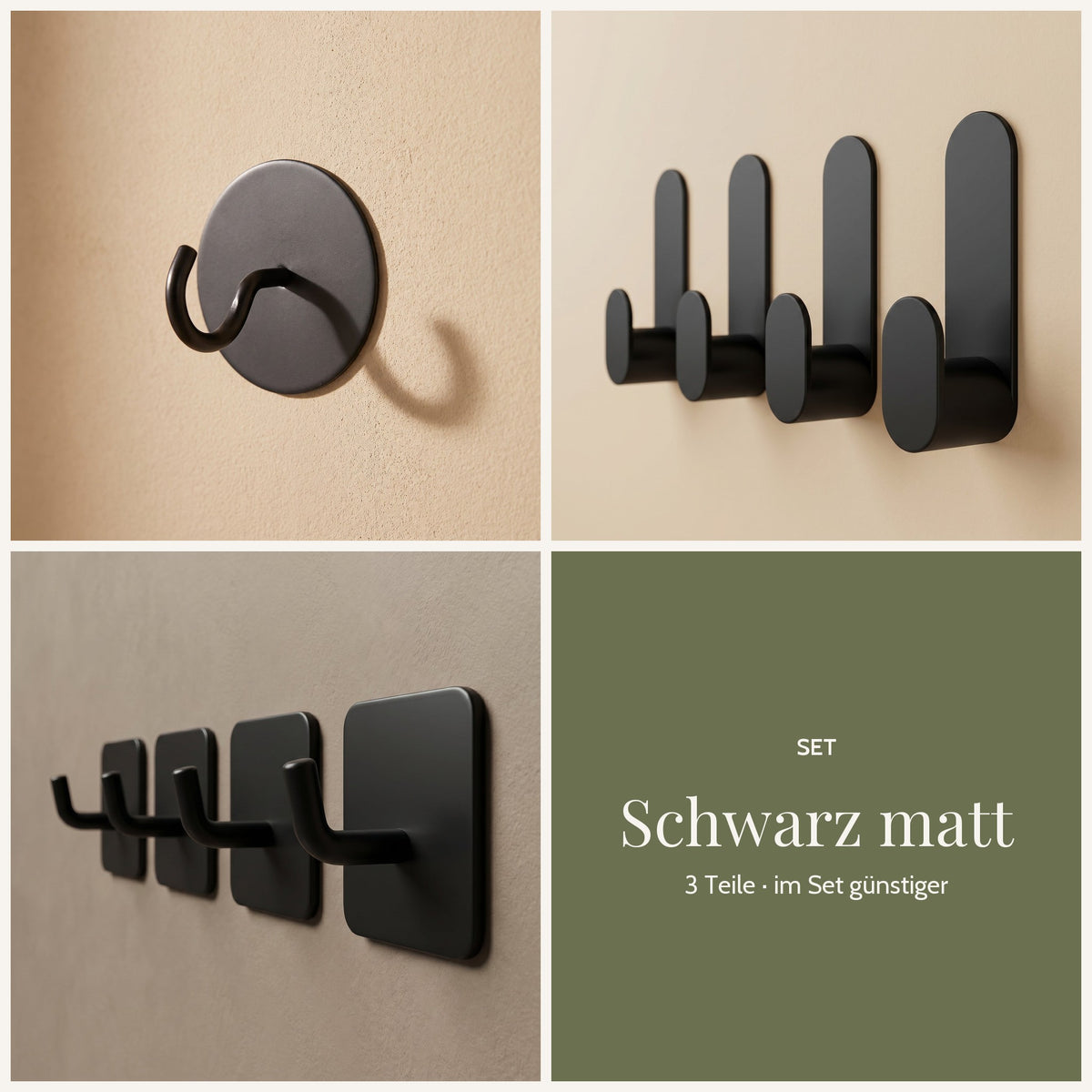 Set Schwarz matt – DEKAZIA