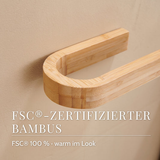 Nahaufnahme FSC-zertifizierter Bambus