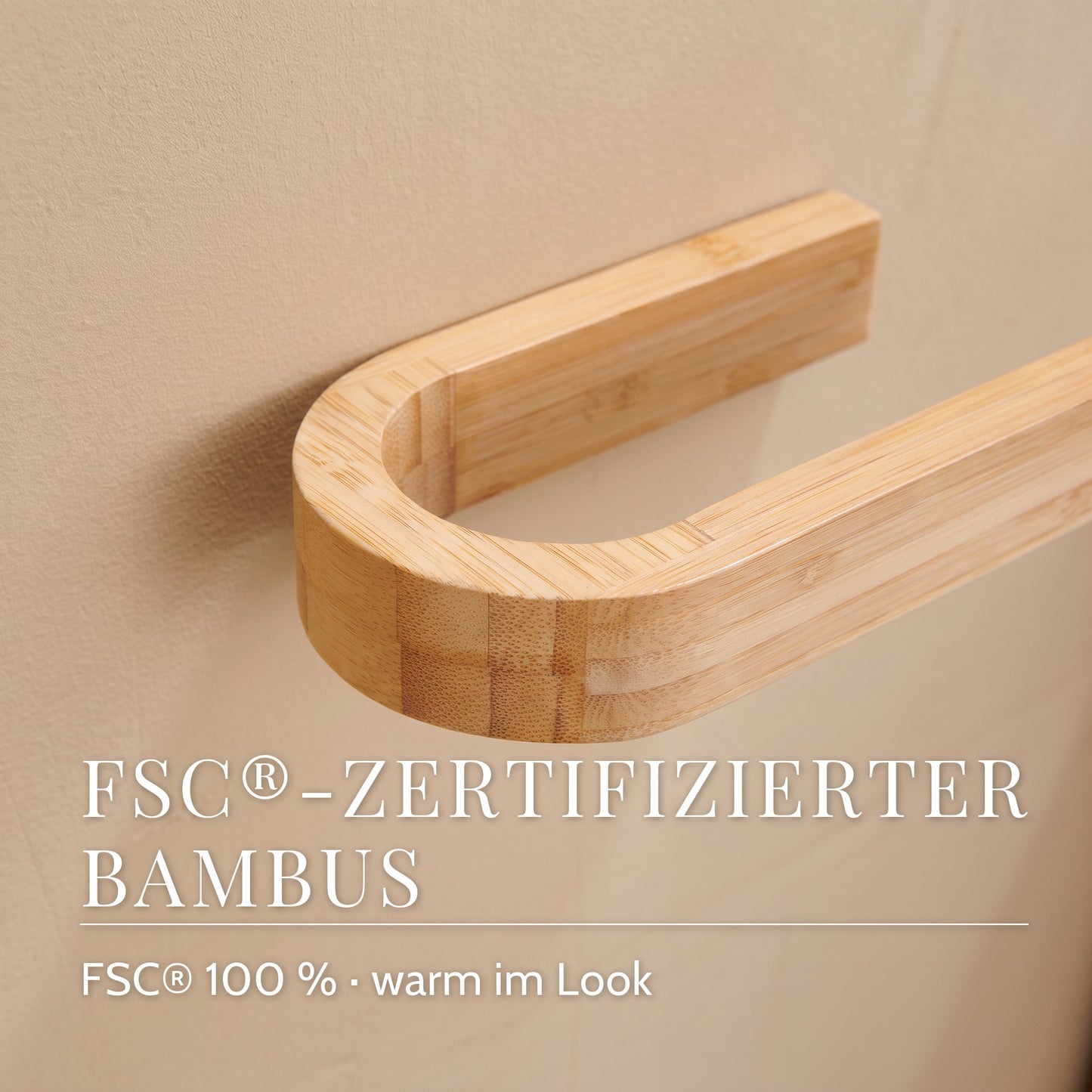 Nahaufnahme FSC-zertifizierter Bambus