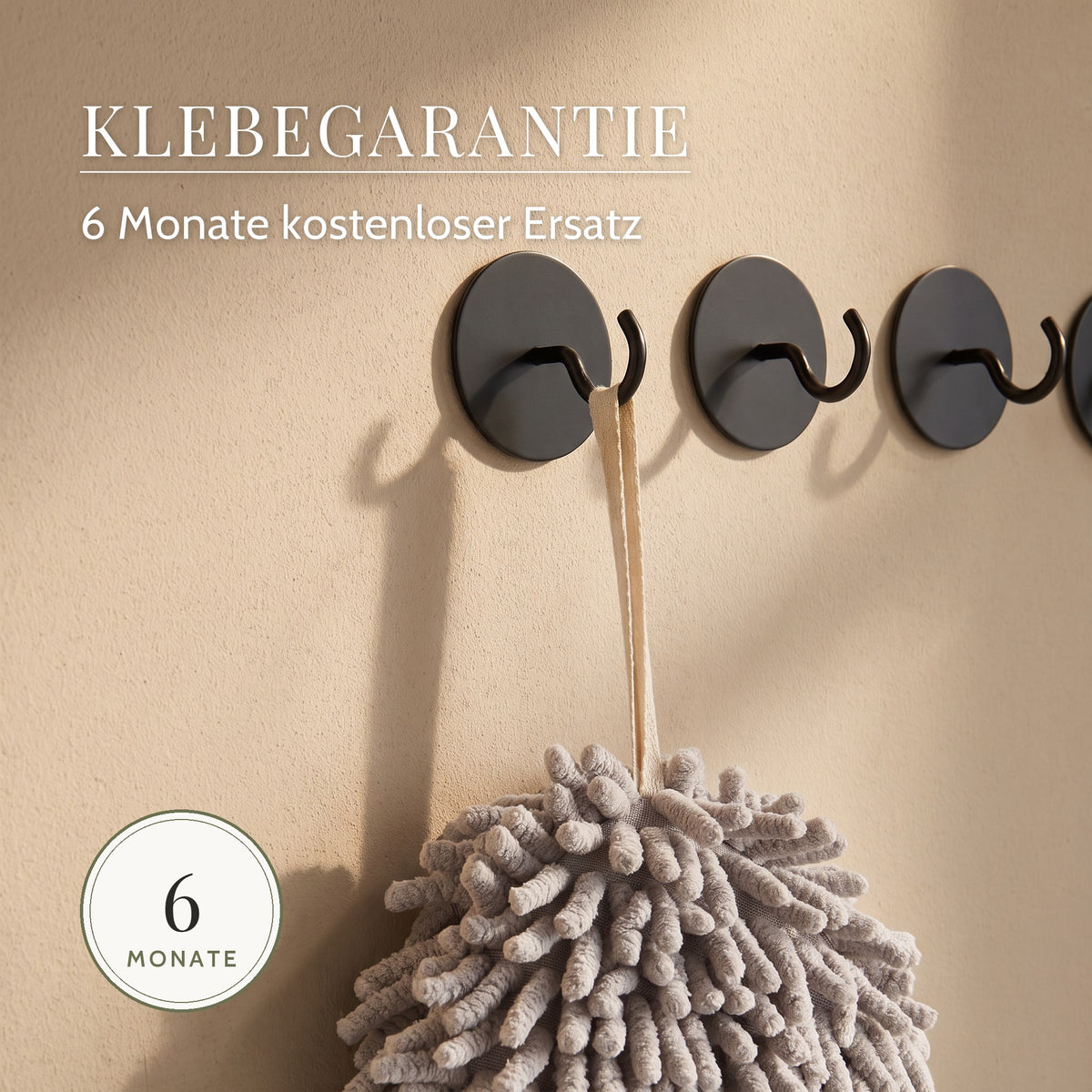 6 Monate Klebegarantie auf DEKAZIA Klebehaken
