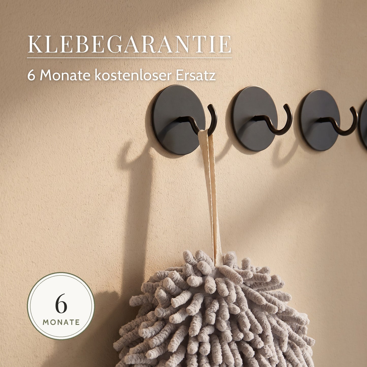 6 Monate Klebegarantie auf DEKAZIA Klebehaken