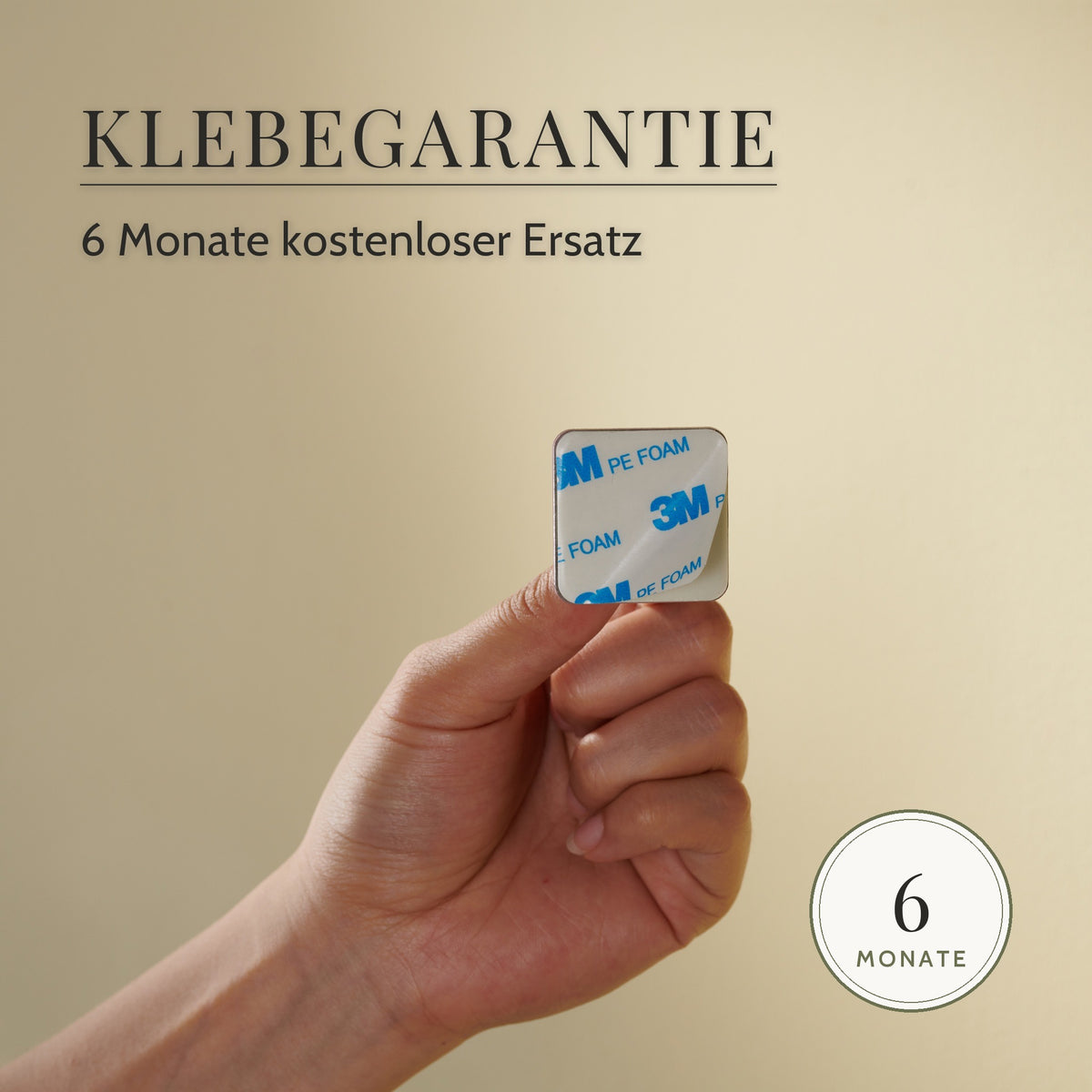 Klebehaken Edelstahl bunt – Klebegarantie, 6 Monate kostenloser Ersatz