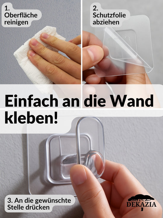 Adhesive hook set stainless steel 