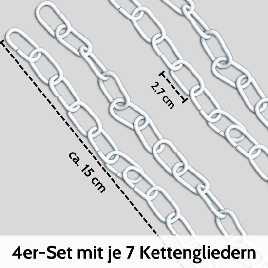 4er Set Gliederketten zum Basteln und Handwerken