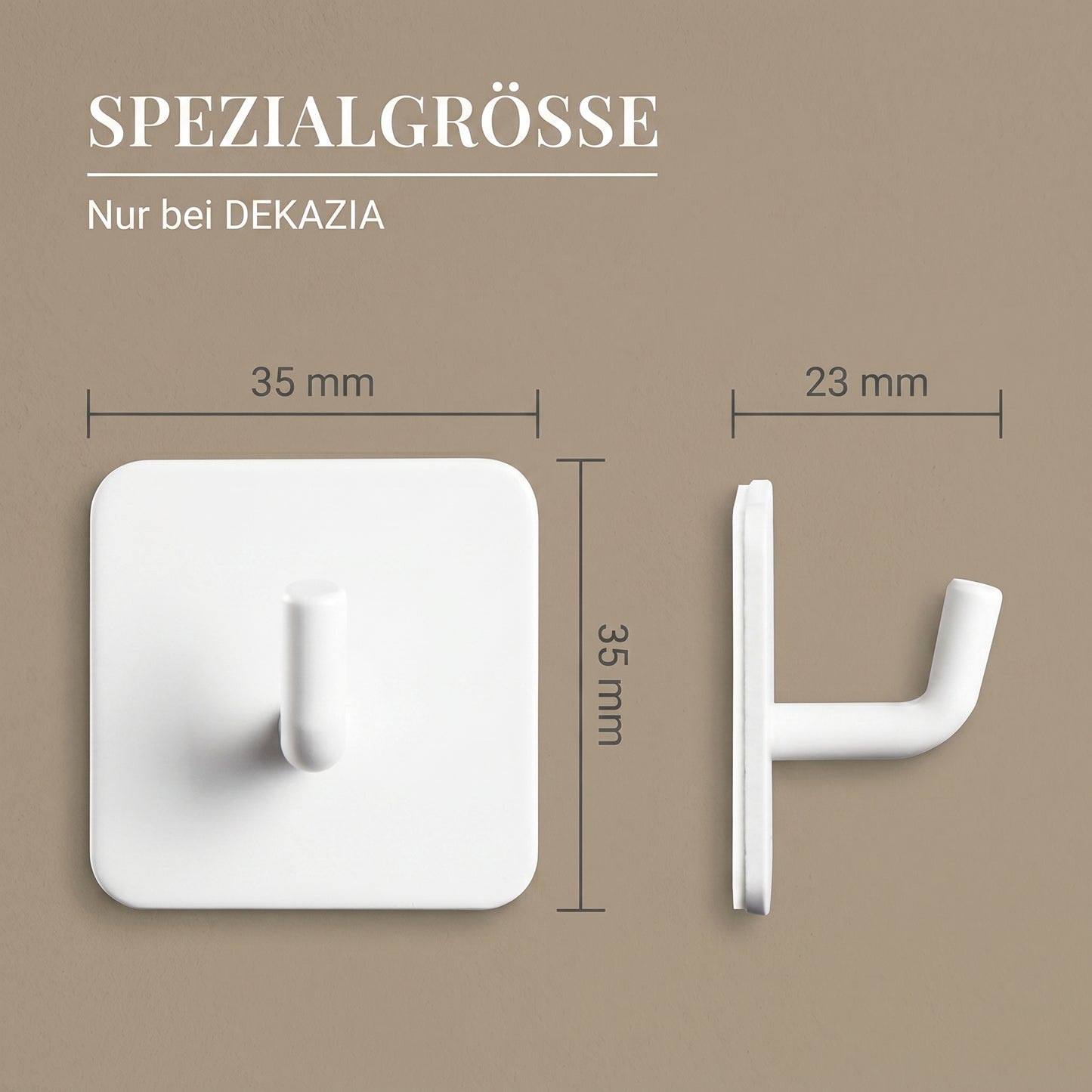 Adhesive hook set stainless steel 