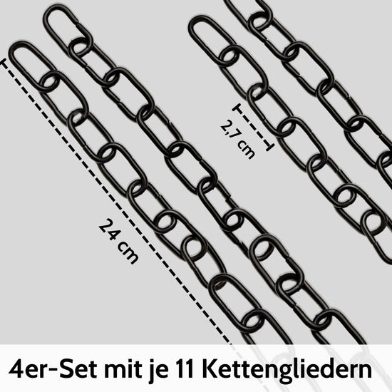 4er Set Gliederketten zum Basteln und Handwerken