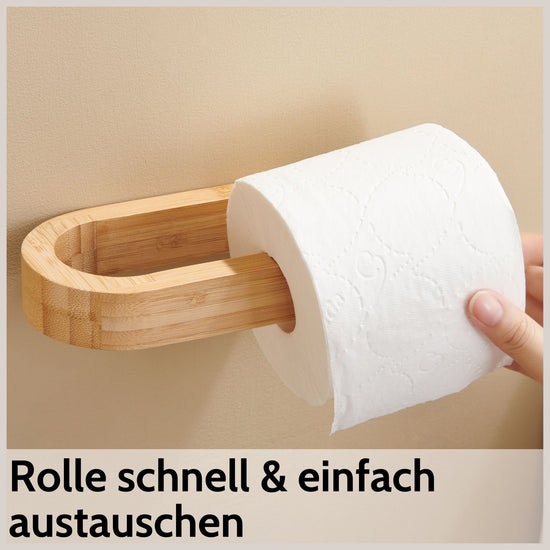 Toilettenpapierhalter aus Bambus