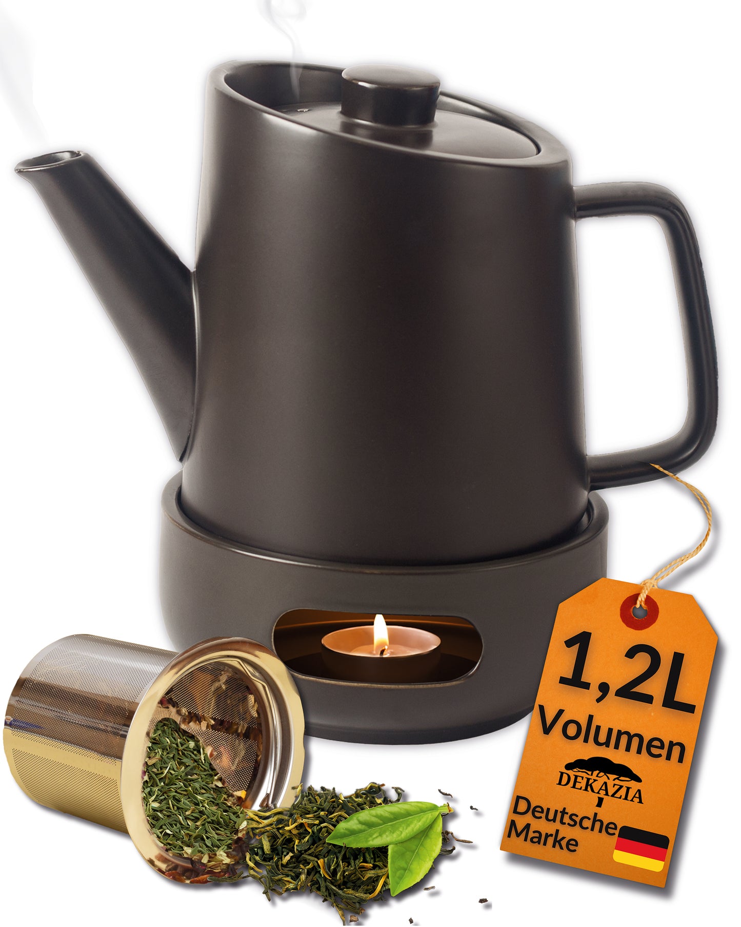 Teekanne mit Stövchen
