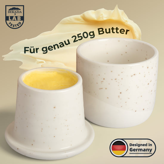 Französische Butterglocke aus Keramik