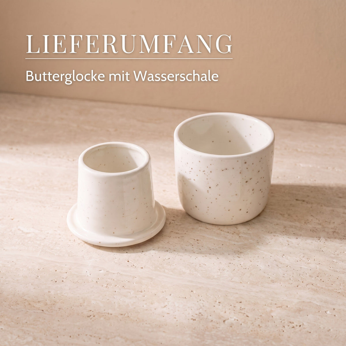Butterglocke aus Keramik – französische Butterdose