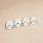 Adhesive hook set stainless steel 