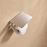 Toilet paper holder stainless steel with shelf 