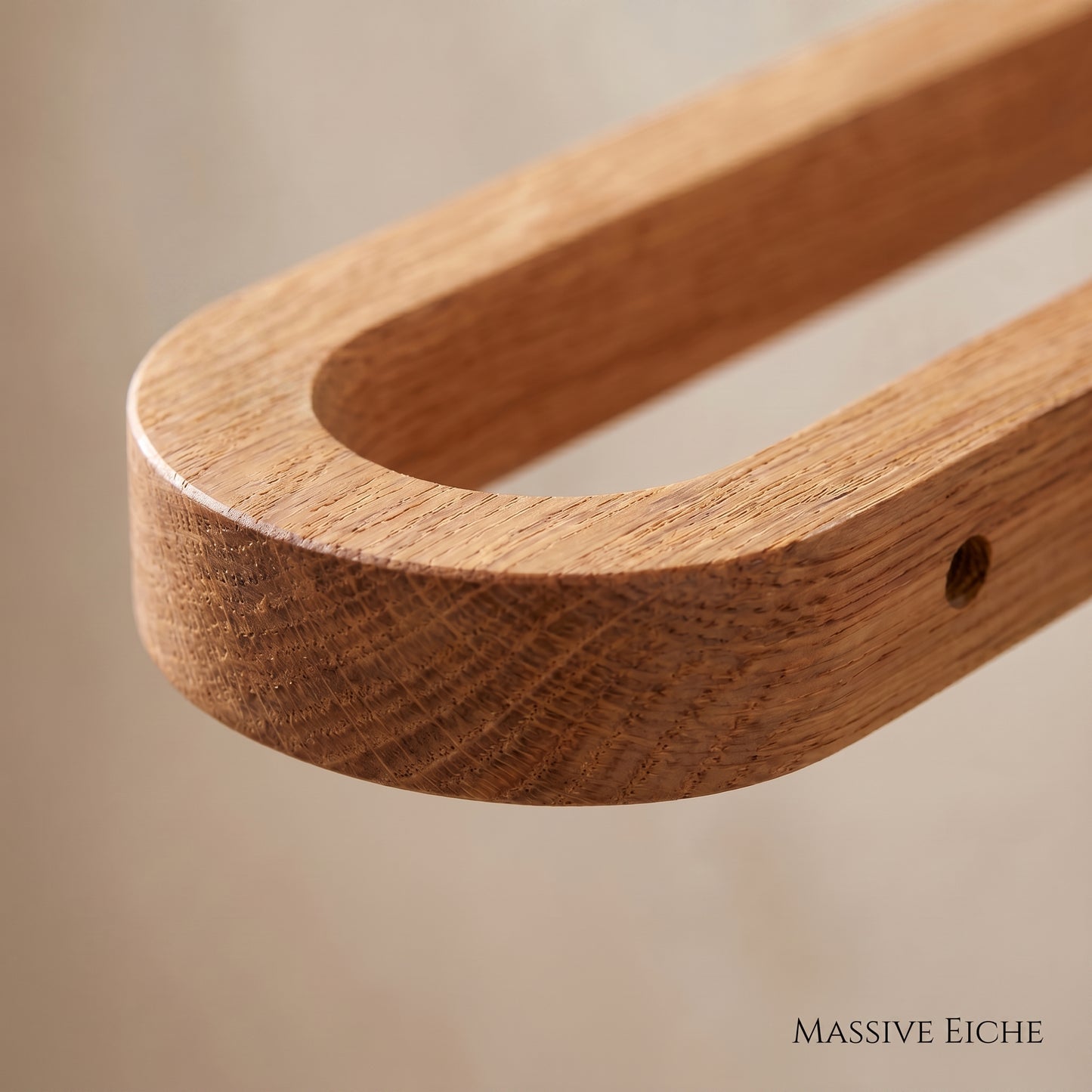 Handtuchhalter aus Eichenholz