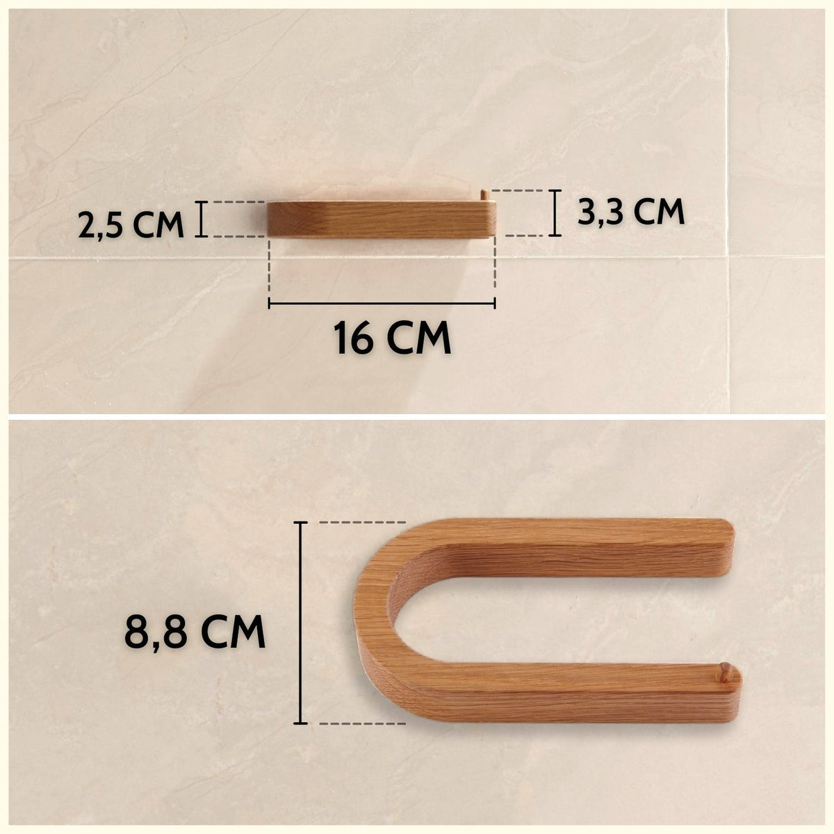 MaÃŸe: 16 cm breit, 8,8 cm hoch, 3,3 cm tief