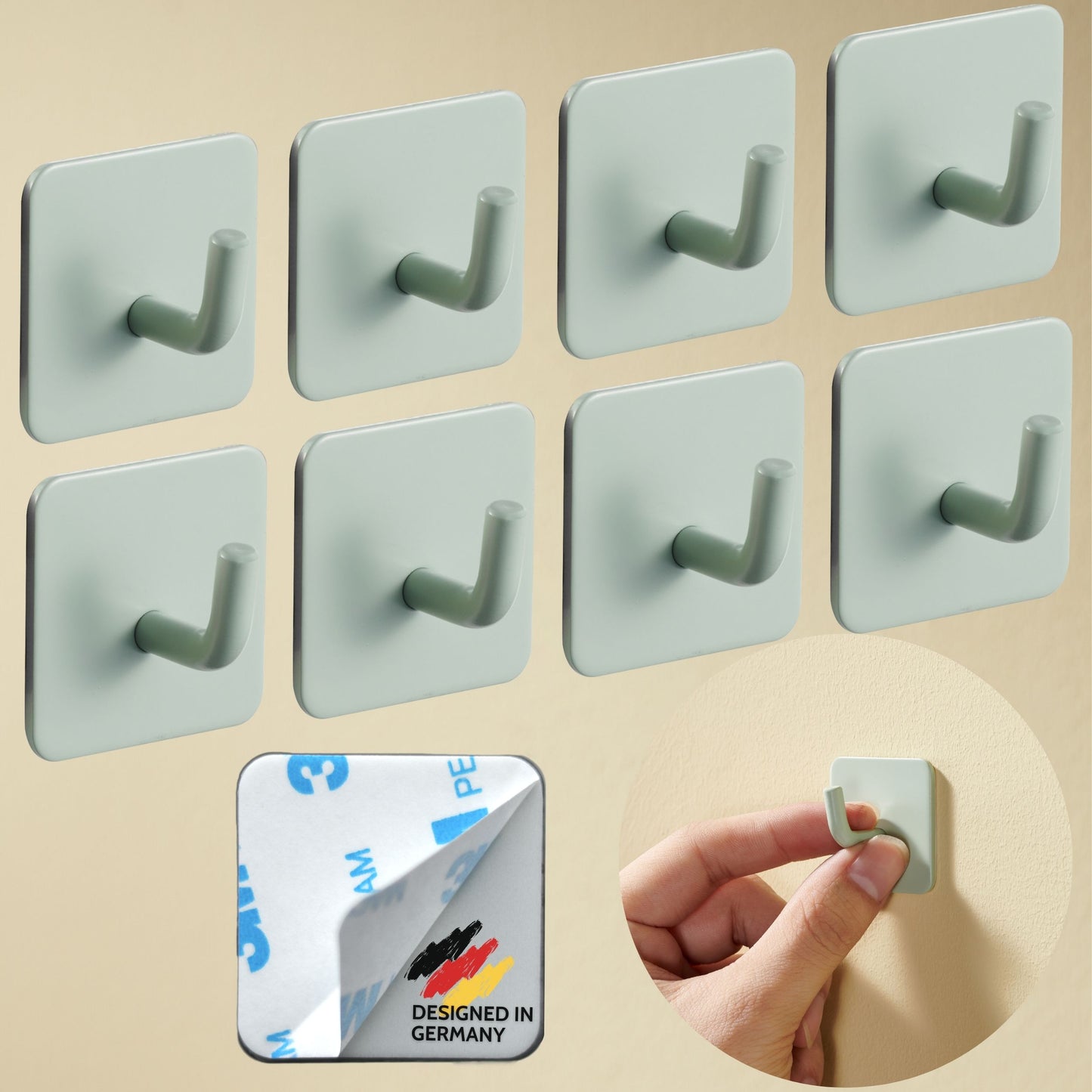 Ganci Autoadesivi Per Bambini - 5 Ganci Colorati Con Animali, Per Asciugamani E Vestiti - Foto 7