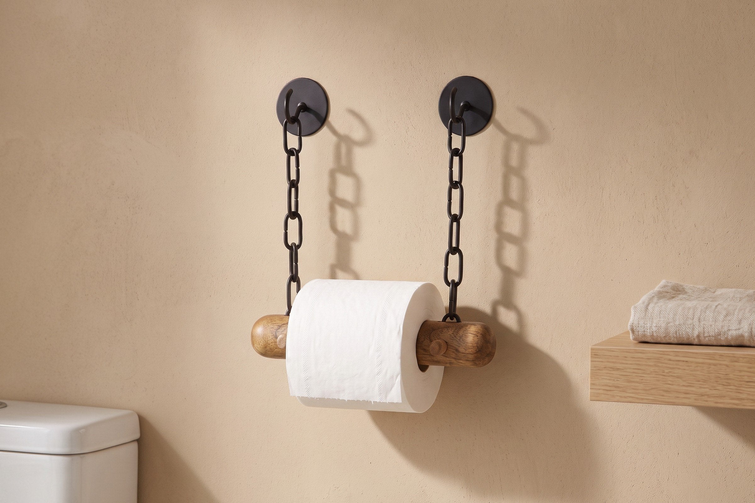 Ein ruhiger Blickfang neben dem WC